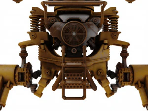 Robot excavator dirty 3D Model
