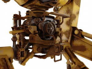 Robot excavator dirty Modelo 3D