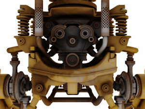 Robot excavator dirty Modelo 3D