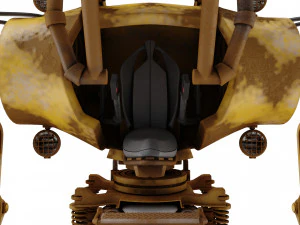 Robot excavator dirty 3D Model