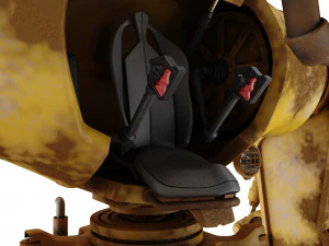 Robot excavator dirty 3D Model