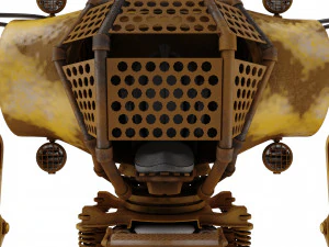 Robot excavator dirty 3D Model