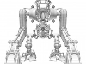 Robot excavator dirty Modelo 3D