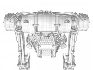 Robot excavator dirty 3D Model