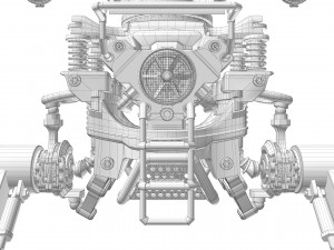Robot excavator dirty Modelo 3D