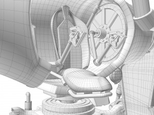 Robot excavator dirty Modelo 3D