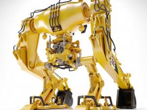 Robot excavator Modello 3D