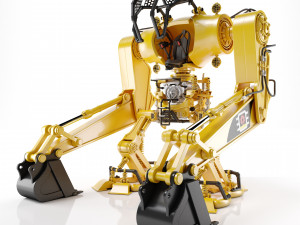 Robot excavator Modello 3D