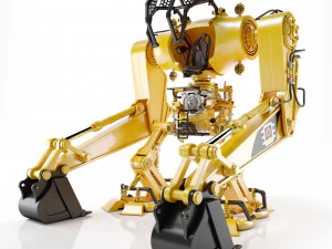 Koparka robota Model 3D