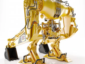 Koparka robota Model 3D