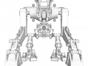 Robot excavator Modello 3D