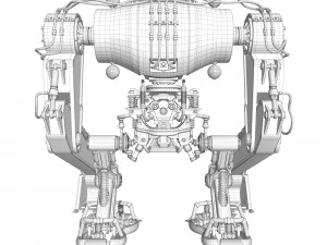 Koparka robota Model 3D