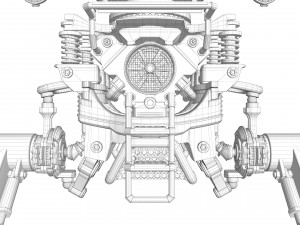 Robot excavator Modello 3D