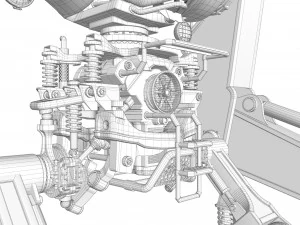 Koparka robota Model 3D