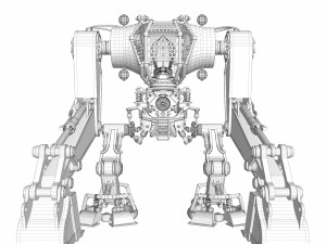 Robot excavator Modello 3D