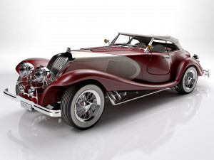 Classic Old Car 3D Model