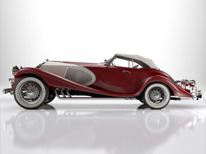 Classic Old Car 3D Model