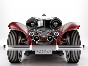 Classic Old Car 3D Model