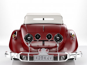 Classic Old Car 3D Model
