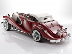 Classic Old Car 3D Model