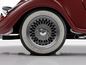 Classic Old Car 3D Model