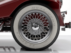 Classic Old Car 3D Model