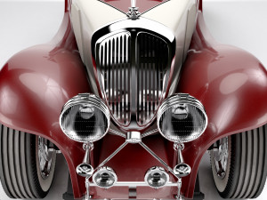 Classic Old Car 3D Model
