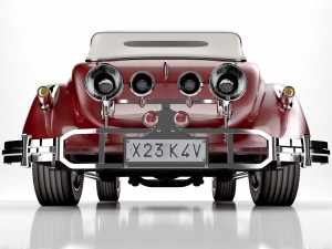 Classic Old Car 3D Model