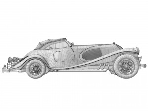 Classic Old Car 3D Model