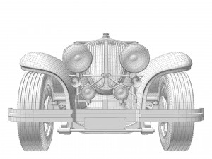 Classic Old Car 3D Model