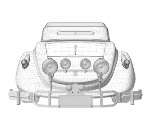 Classic Old Car 3D Model