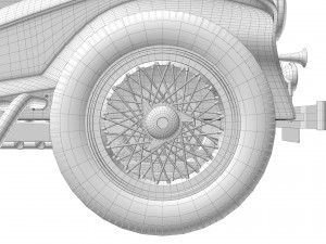 Classic Old Car 3D Model