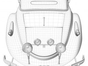 Classic Old Car 3D Model