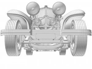 Classic Old Car 3D Model