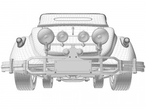Classic Old Car 3D Model