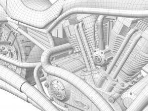 Harley davidson v-rod 3D Model