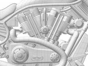 Harley davidson v-rod 3D Model