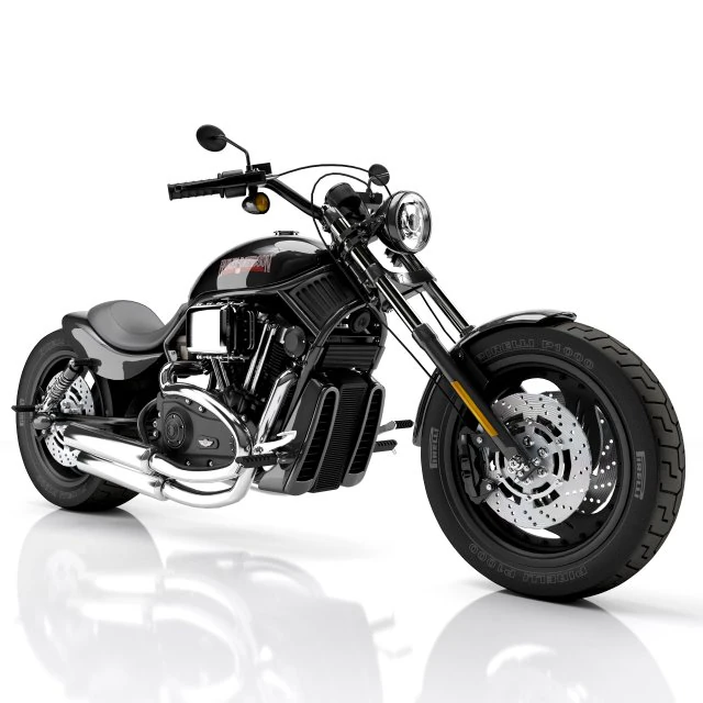 Personalizzata Harley-Davidson Modello 3D .c4d .max .obj .3ds .fbx .stl .blend 
