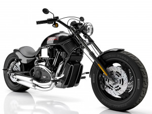 Harley davidson custom 3D Model