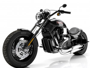 Harley davidson custom Model 3D