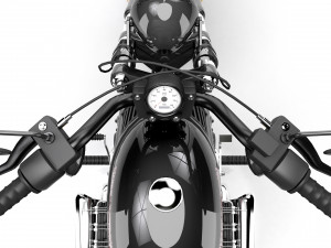 Harley davidson custom Model 3D