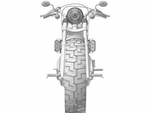 Harley davidson custom Model 3D