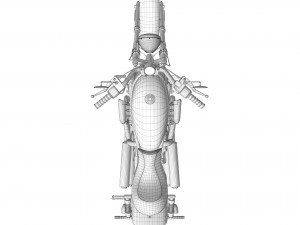 Harley davidson custom Model 3D