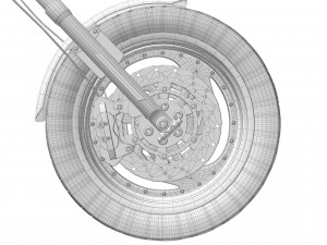 Harley davidson custom Model 3D