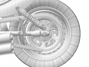 Harley davidson custom Model 3D