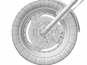 Harley davidson custom Model 3D