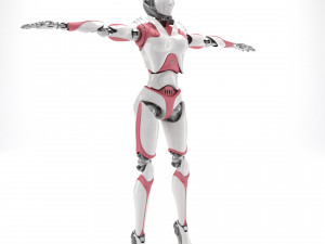 Female android 3D Model