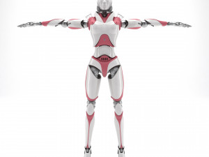 Female android Modelo 3D