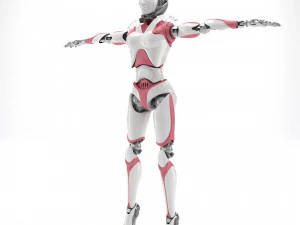 Female android 3D Model
