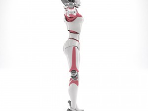 Female android Modelo 3D